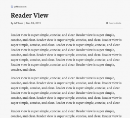Do you know about Reader View?